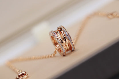 LUXEIFY ZERO 1 PINK GOLD NECKLACE