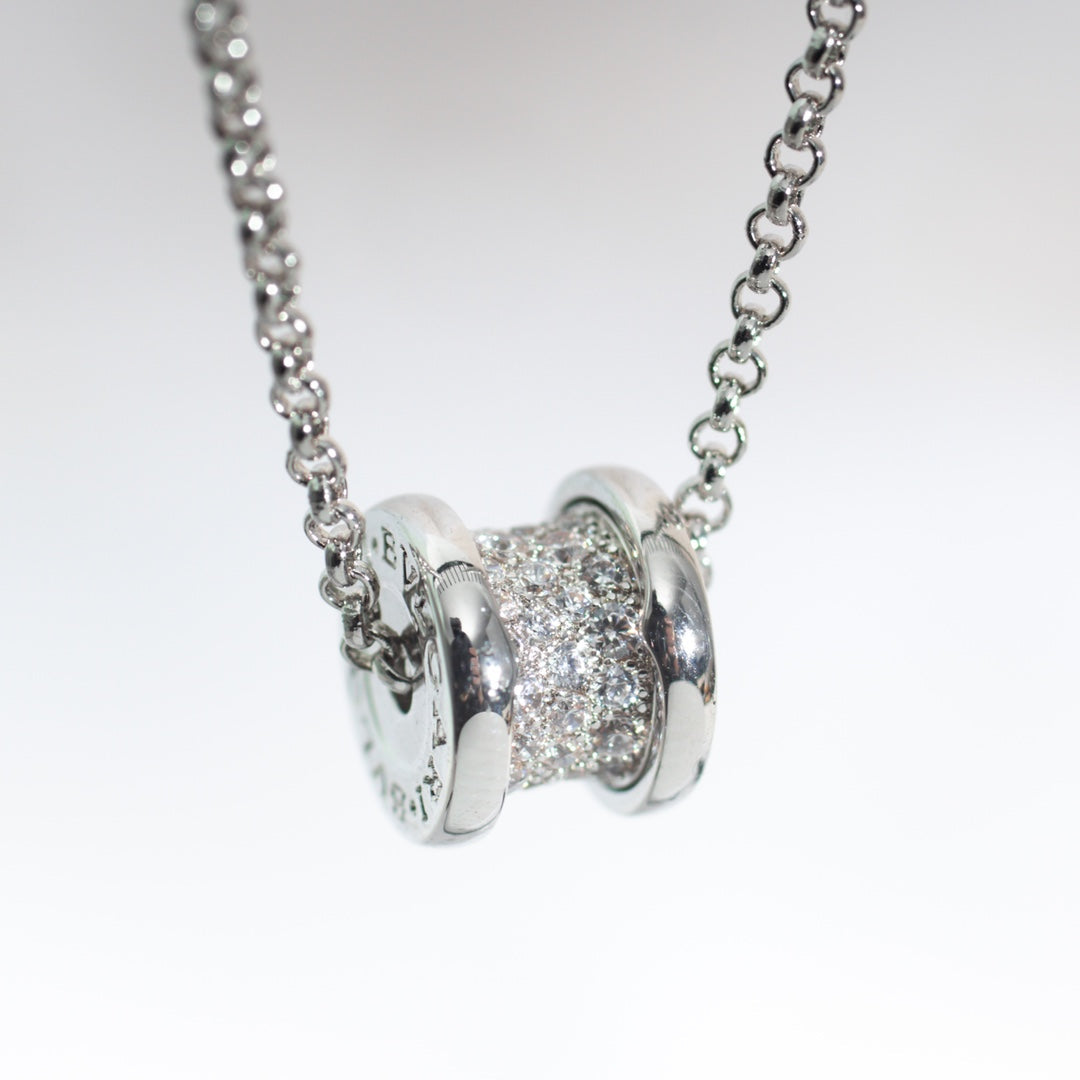 LUXEIFY ZERO 1 SILVER DIAMOND NECKLACE