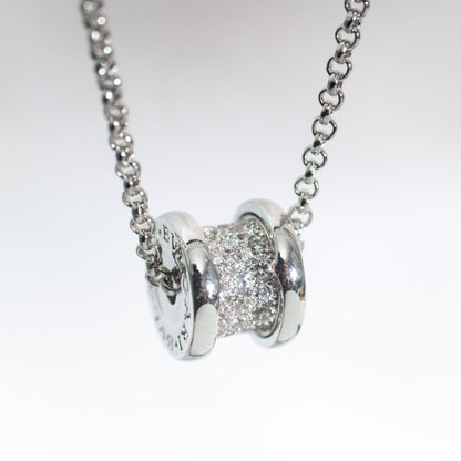 LUXEIFY ZERO 1 SILVER DIAMOND NECKLACE