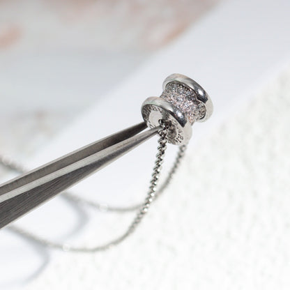 LUXEIFY ZERO 1 SILVER DIAMOND NECKLACE