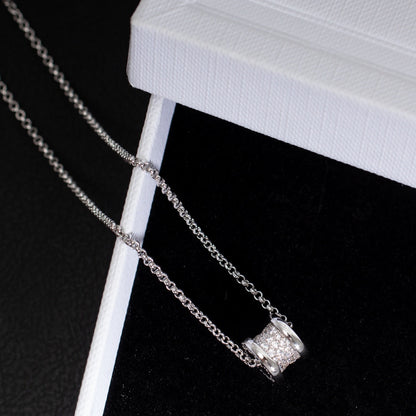 LUXEIFY ZERO 1 SILVER DIAMOND NECKLACE