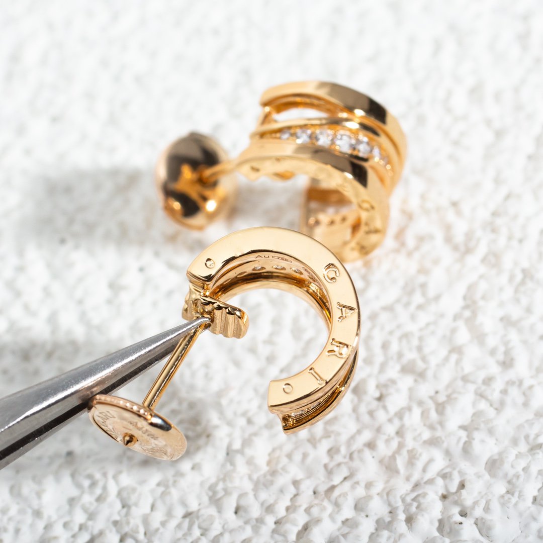 LUXEIFY ZERO 1 PINK GOLD DIAMONDS EARRINGS