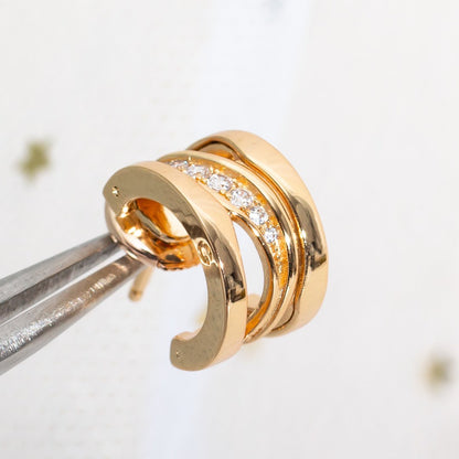 LUXEIFY ZERO 1 PINK GOLD DIAMONDS EARRINGS