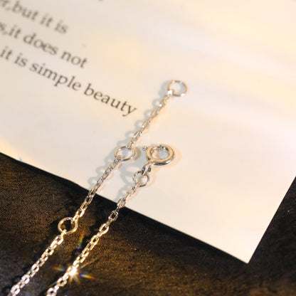 LUXEIFY SUN MOTIF PINK MOP SILVER BRACELET
