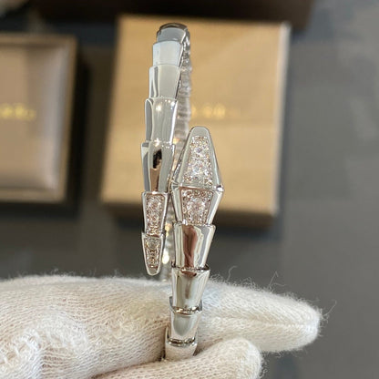 LUXEIFY SERPENTI BRACELET DIAMONDS SILVER