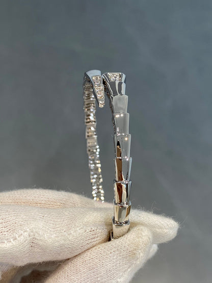 LUXEIFY SERPENTI BRACELET DIAMONDS SILVER