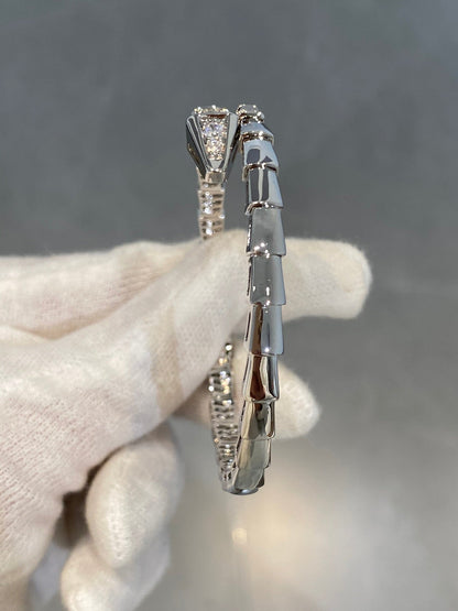 LUXEIFY SERPENTI BRACELET DIAMONDS SILVER