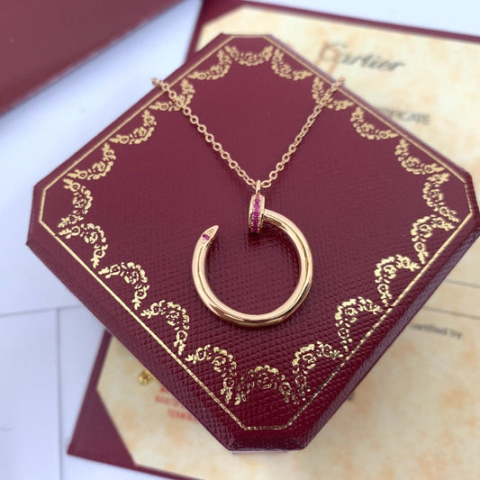 LUXEIFY JUSTE PINK DIAMOND NECKLACE