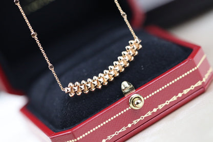 LUXEIFY CLASH PINK GOLD NECKLACE