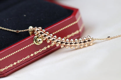 LUXEIFY CLASH PINK GOLD NECKLACE