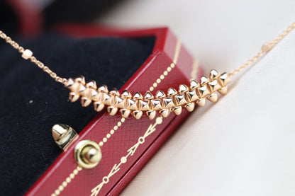 LUXEIFY CLASH PINK GOLD NECKLACE