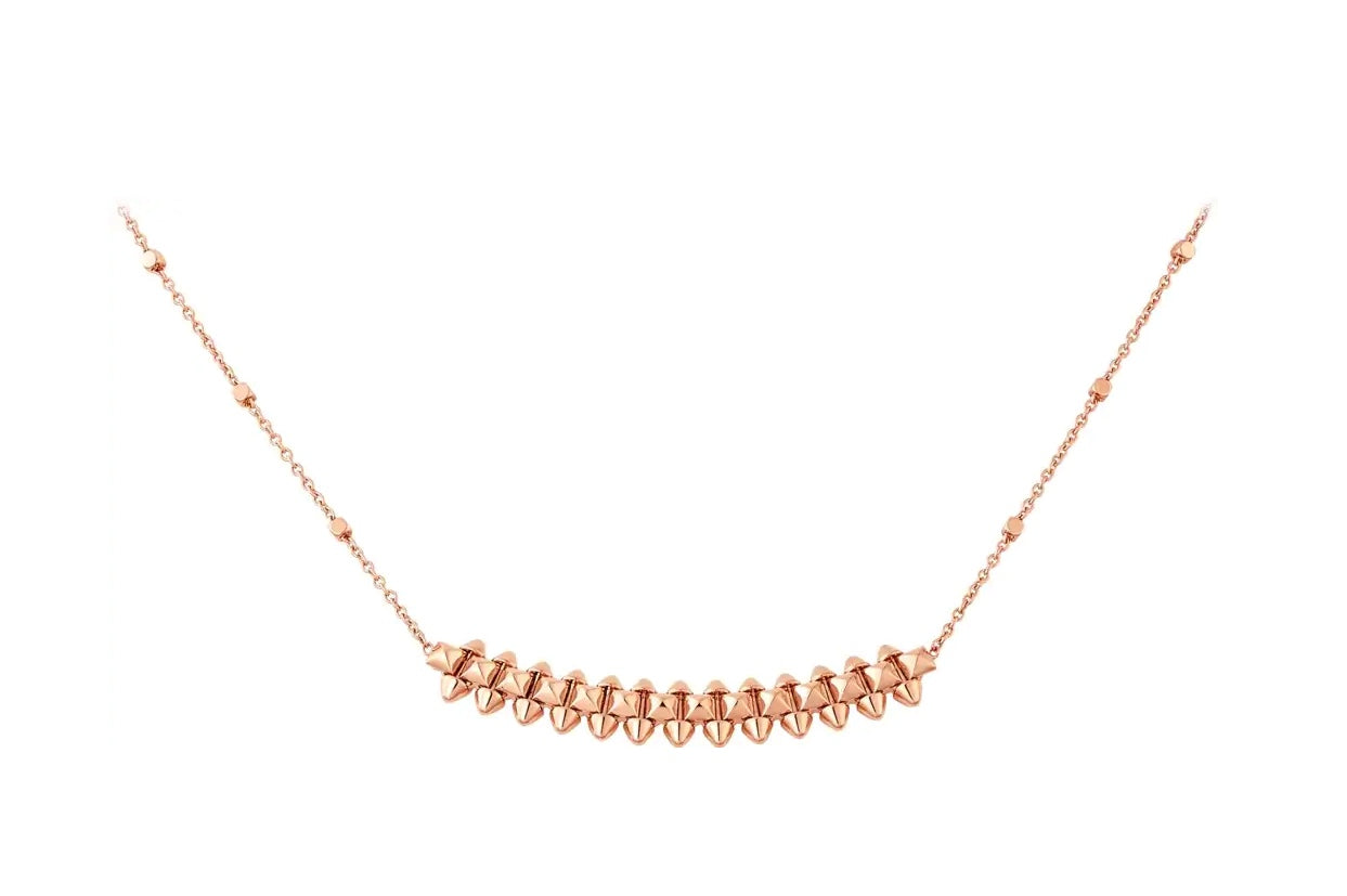 LUXEIFY CLASH PINK GOLD NECKLACE