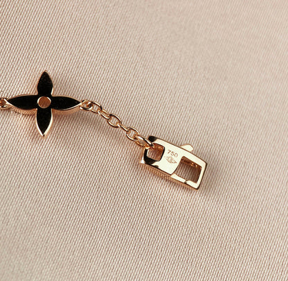 LUXEIFY STAR AND SUN 7 MOTIFS GOLD BRACELET