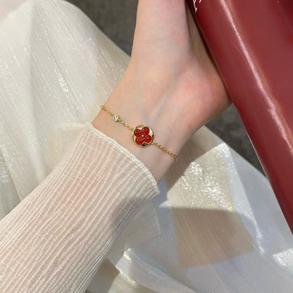 LUXEIFY SUN PEDANT CARNELIAN BRACELET