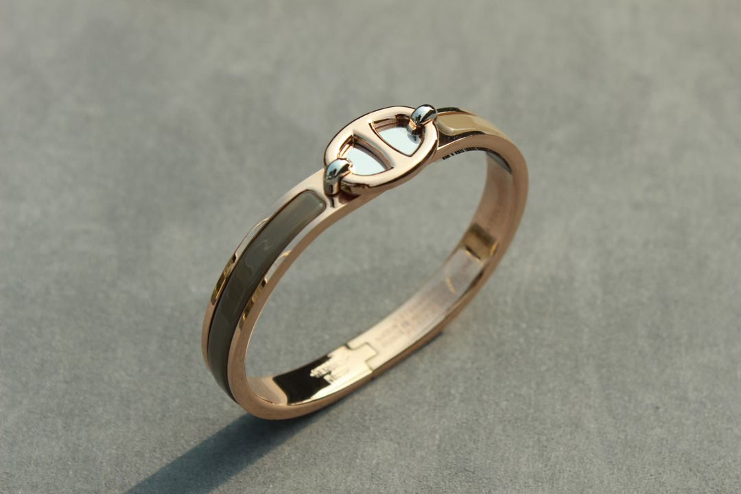 LUXEIFY CLIC CHAINE PINK GOLD BRACELET