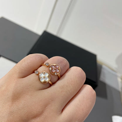 LUXEIFY SUN 1 DIAMOND PINK MOP RING
