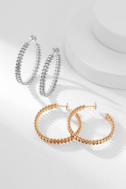LUXEIFY CLASH HOOP EARRINGS