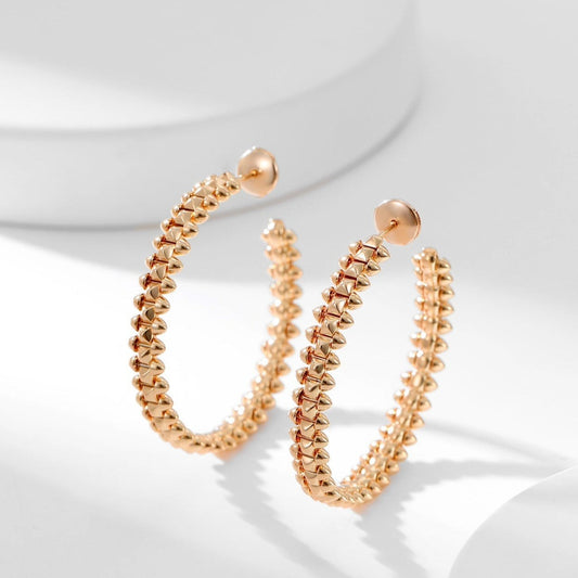LUXEIFY CLASH HOOP EARRINGS