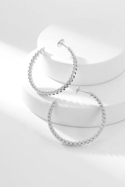 LUXEIFY CLASH HOOP EARRINGS