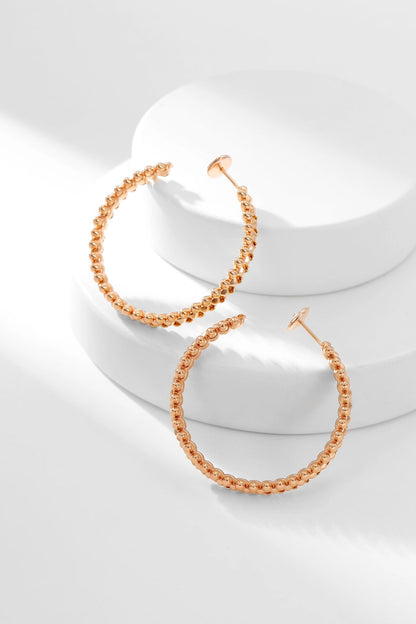 LUXEIFY CLASH HOOP EARRINGS