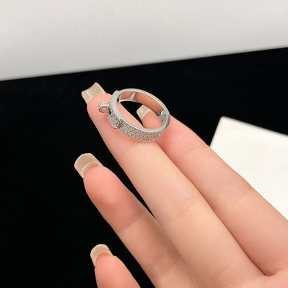 LUXEIFY KELLY SILVER DIAMOND RING