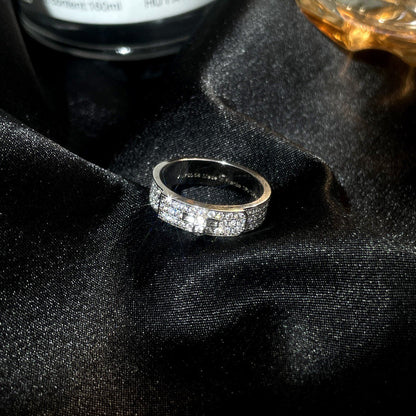 LUXEIFY KELLY SILVER DIAMOND RING