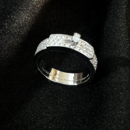 LUXEIFY KELLY SILVER DIAMOND RING