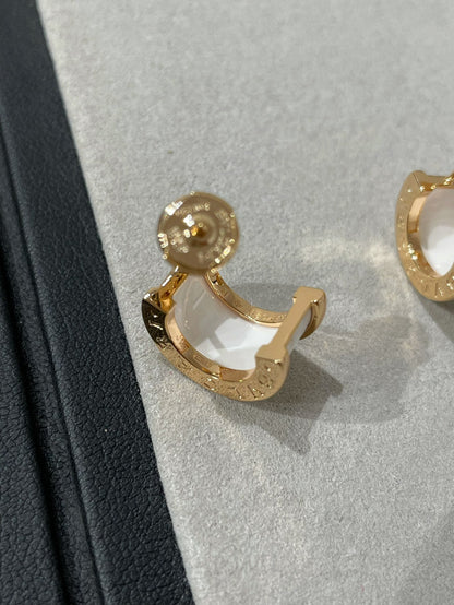 LUXEIFY ZERO 1 PINK GOLD CERAMIC EARRINGS