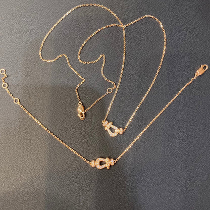 LUXEIFY FORCE 10 DIAMOND PINK GOLD NECKLACE MINI MODEL