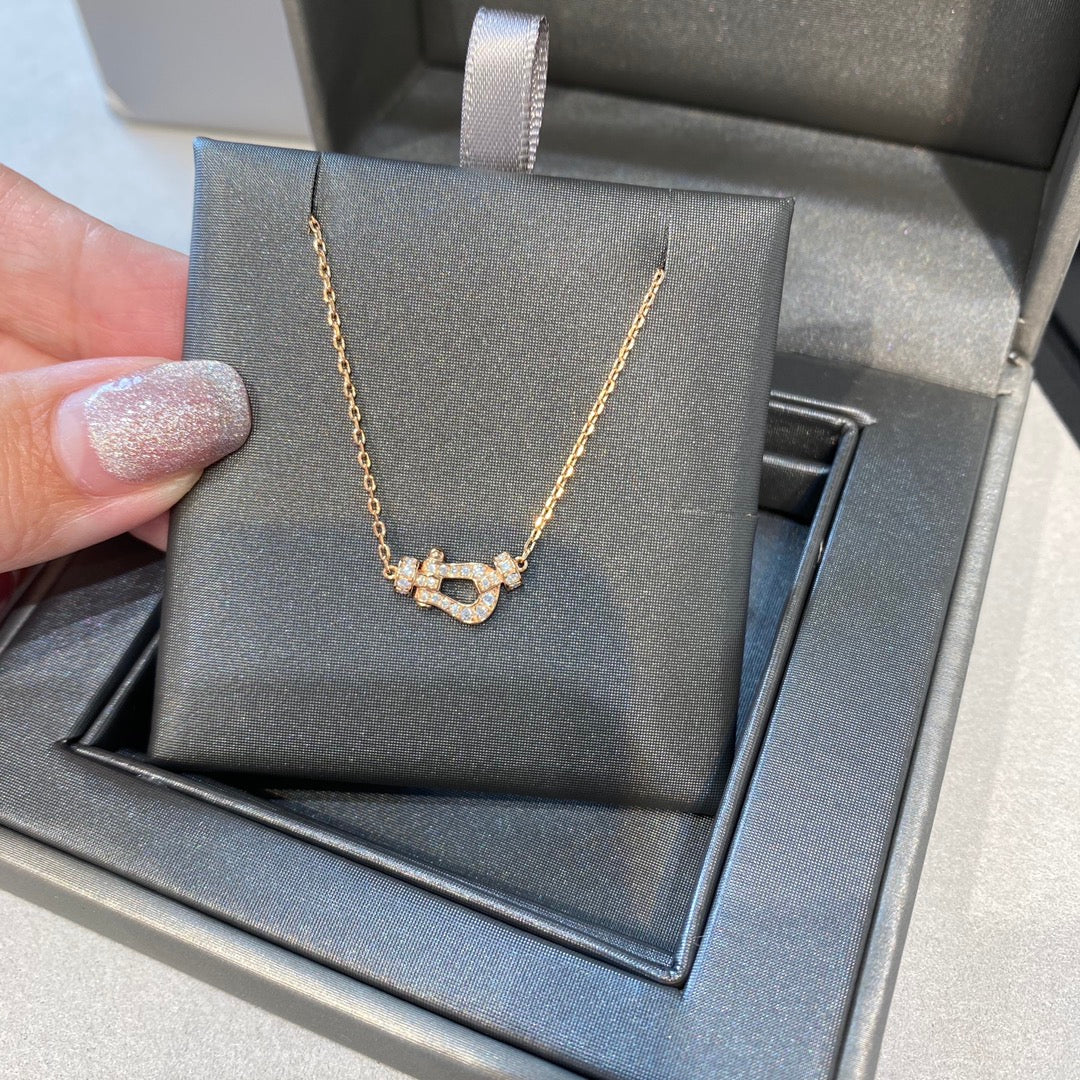 LUXEIFY FORCE 10 DIAMOND PINK GOLD NECKLACE MINI MODEL