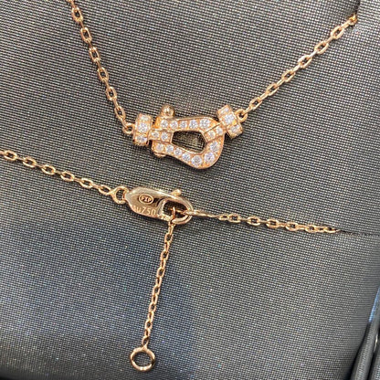 LUXEIFY FORCE 10 DIAMOND PINK GOLD NECKLACE MINI MODEL