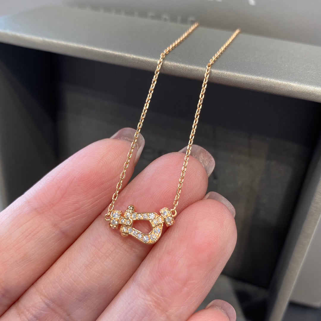 LUXEIFY FORCE 10 DIAMOND PINK GOLD NECKLACE MINI MODEL