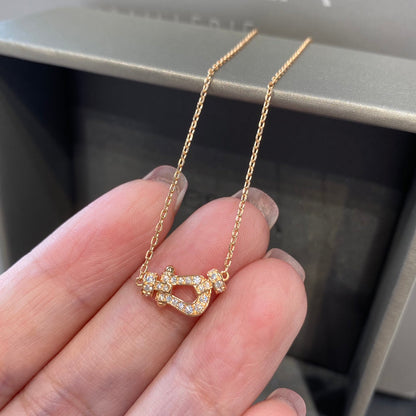 LUXEIFY FORCE 10 DIAMOND PINK GOLD NECKLACE MINI MODEL