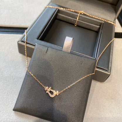LUXEIFY FORCE 10 DIAMOND PINK GOLD NECKLACE MINI MODEL