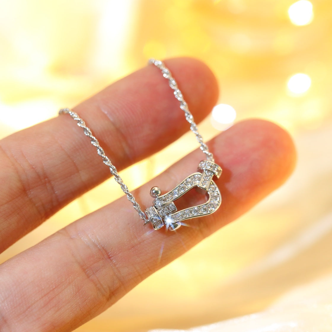 LUXEIFY FORCE 10 DIAMOND SILVER NECKLACE MINI MODEL
