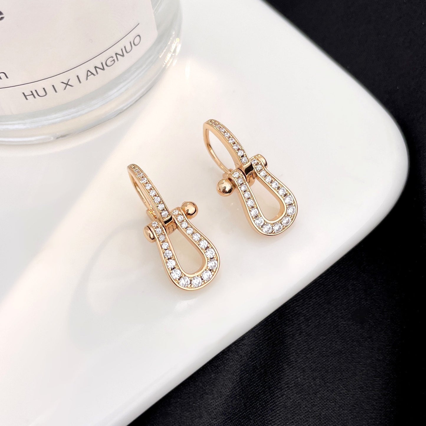LUXEIFY FORCE 10 FULL DIAMOND DROP EARRINGS MEDIUM MODEL