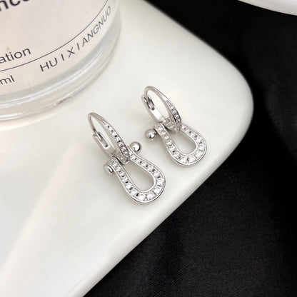 LUXEIFY FORCE 10 FULL DIAMOND DROP EARRINGS MEDIUM MODEL