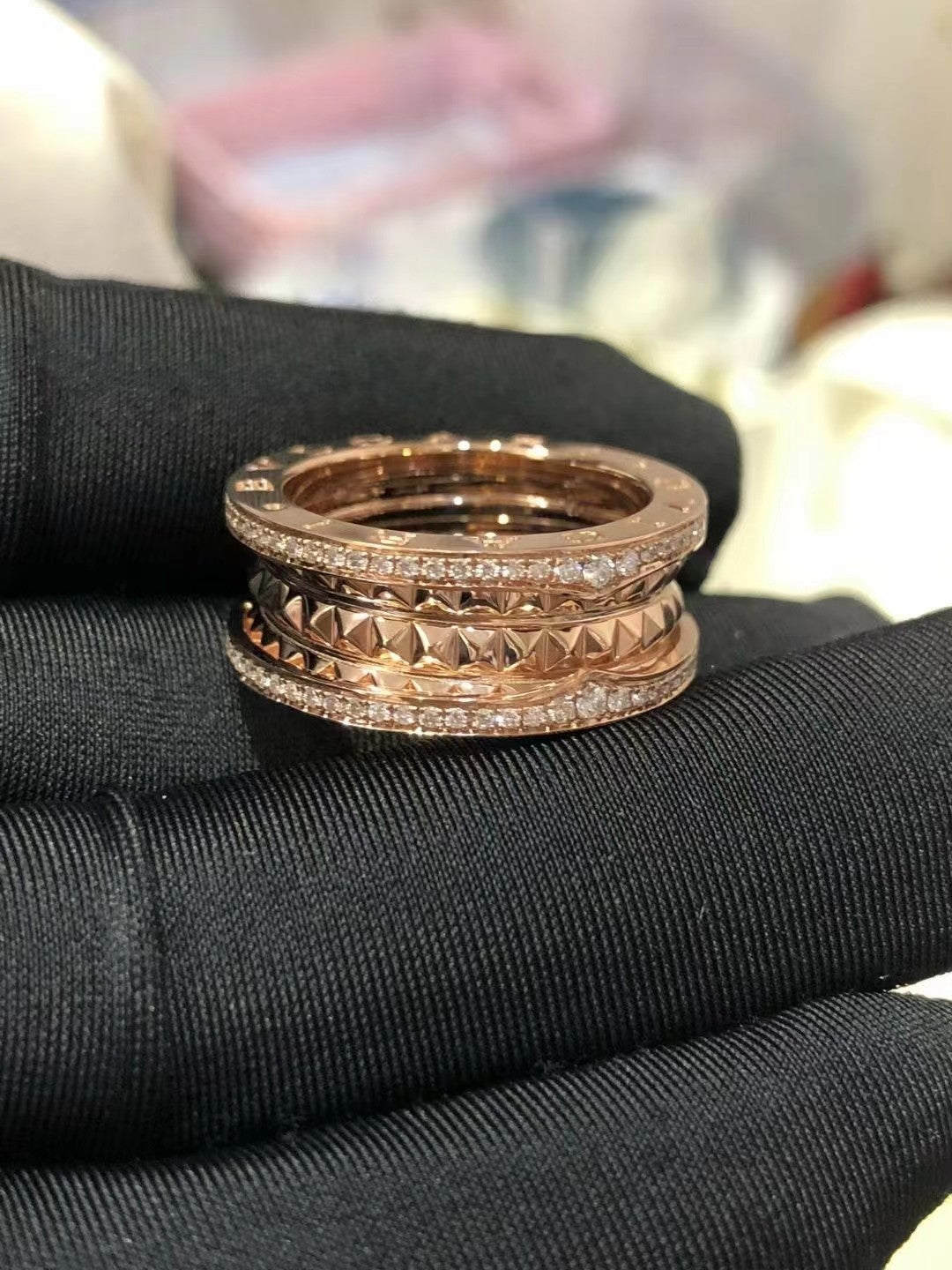 LUXEIFY ZERO 1 ROCK DIAMOND PINK GOLD
