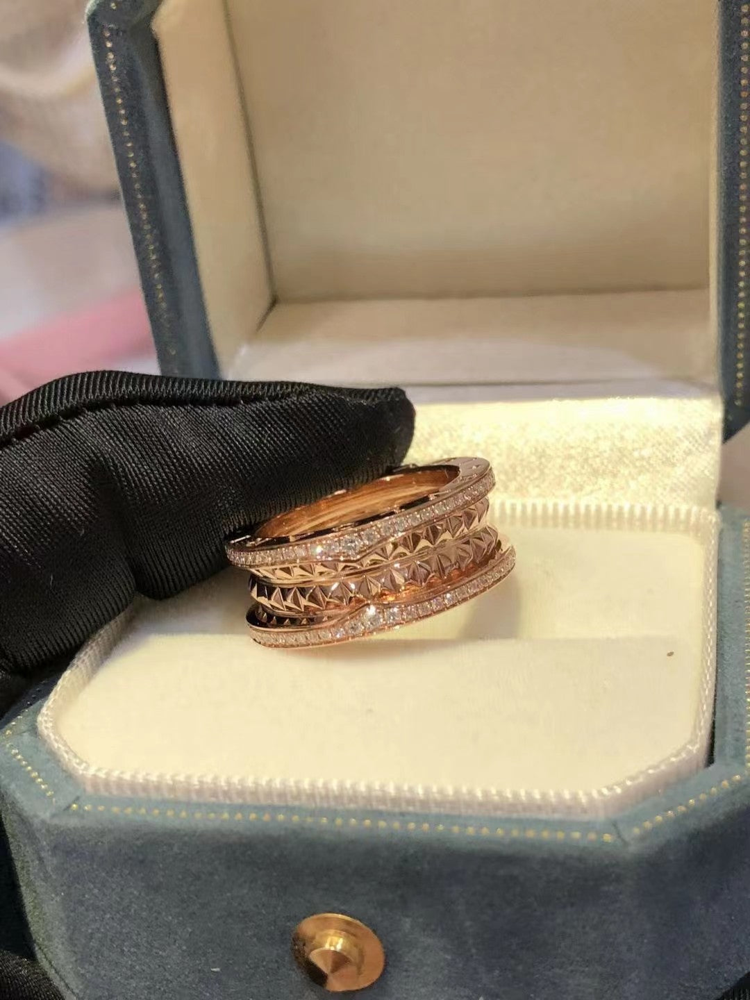 LUXEIFY ZERO 1 ROCK DIAMOND PINK GOLD