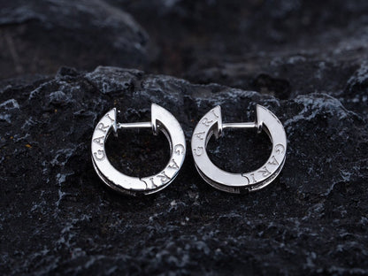 LUXEIFY ZERO 1 MINI SILVER DIAMOND EARRINGS