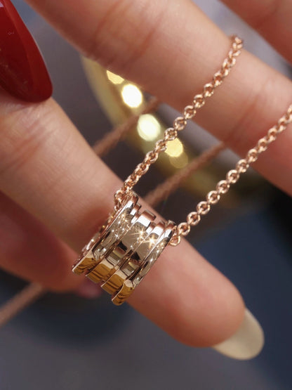 LUXEIFY ZERO 1 PINK GOLD NECKLACE