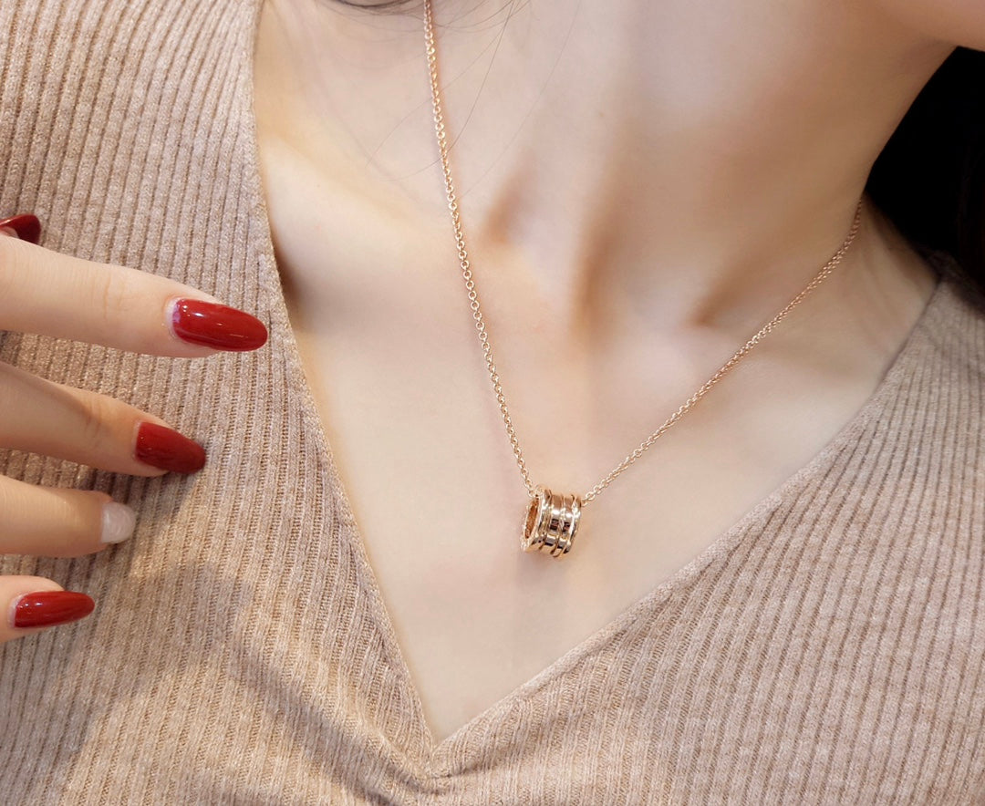 LUXEIFY ZERO 1 PINK GOLD NECKLACE