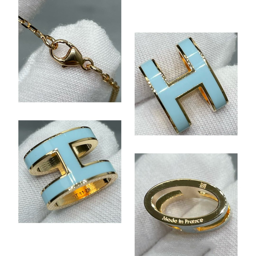 LUXEIFY POP H SKY BLUE NECKLACE