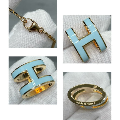 LUXEIFY POP H SKY BLUE NECKLACE