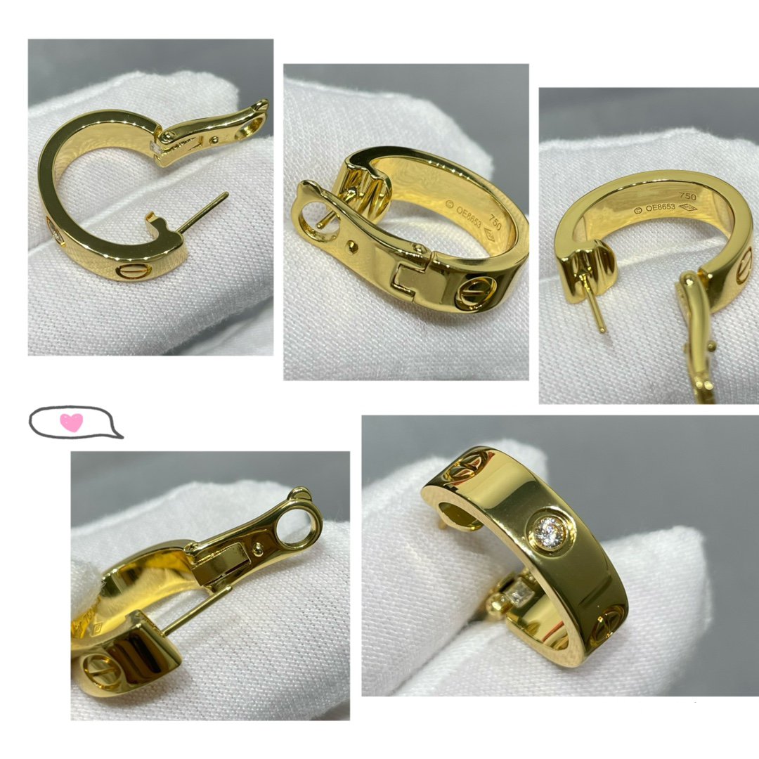 LUXEIFY LOVE 5.5MM 1 DIAMOND EARRINGS