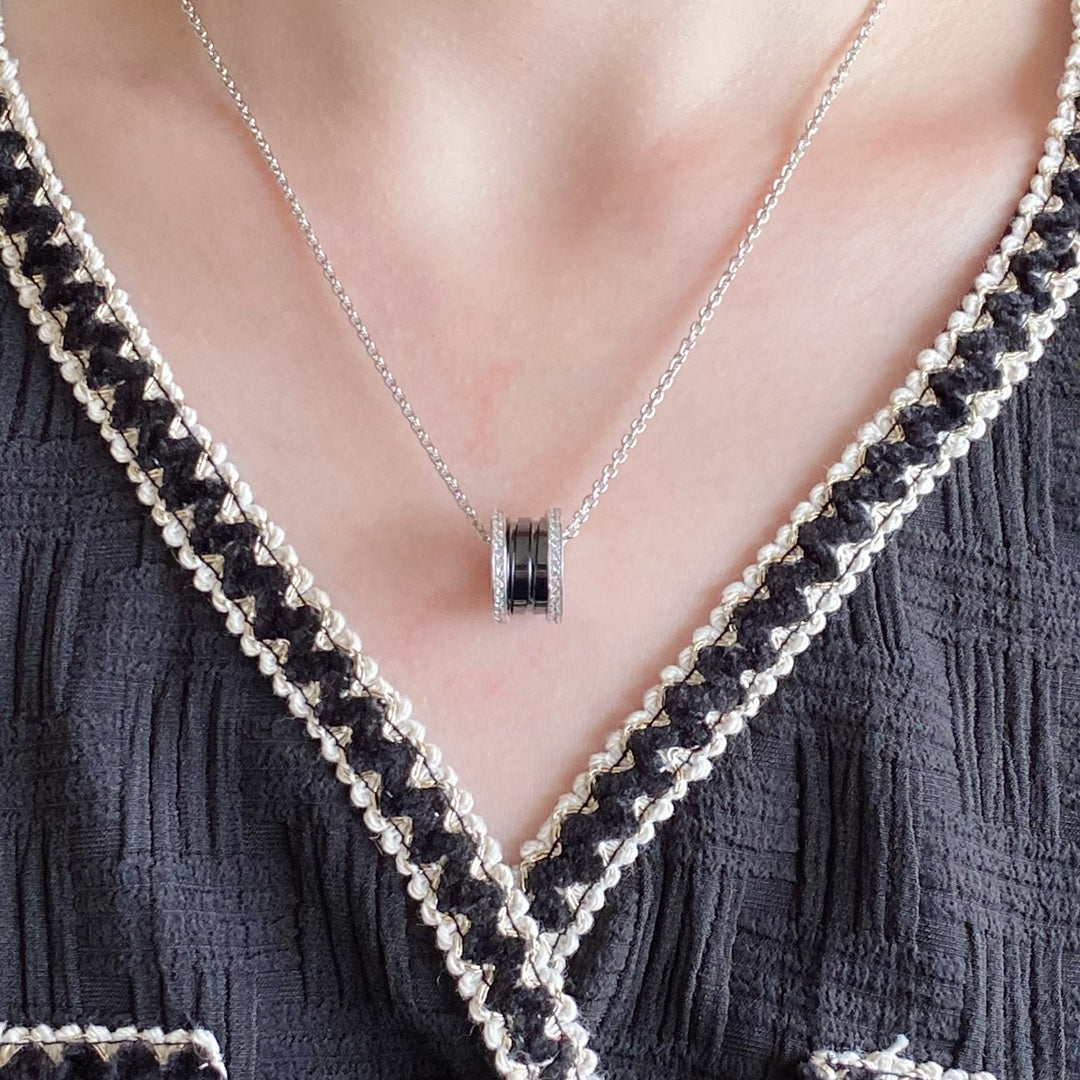 LUXEIFY ZERO 1 DIAMOND CERAMIC NECKLACE