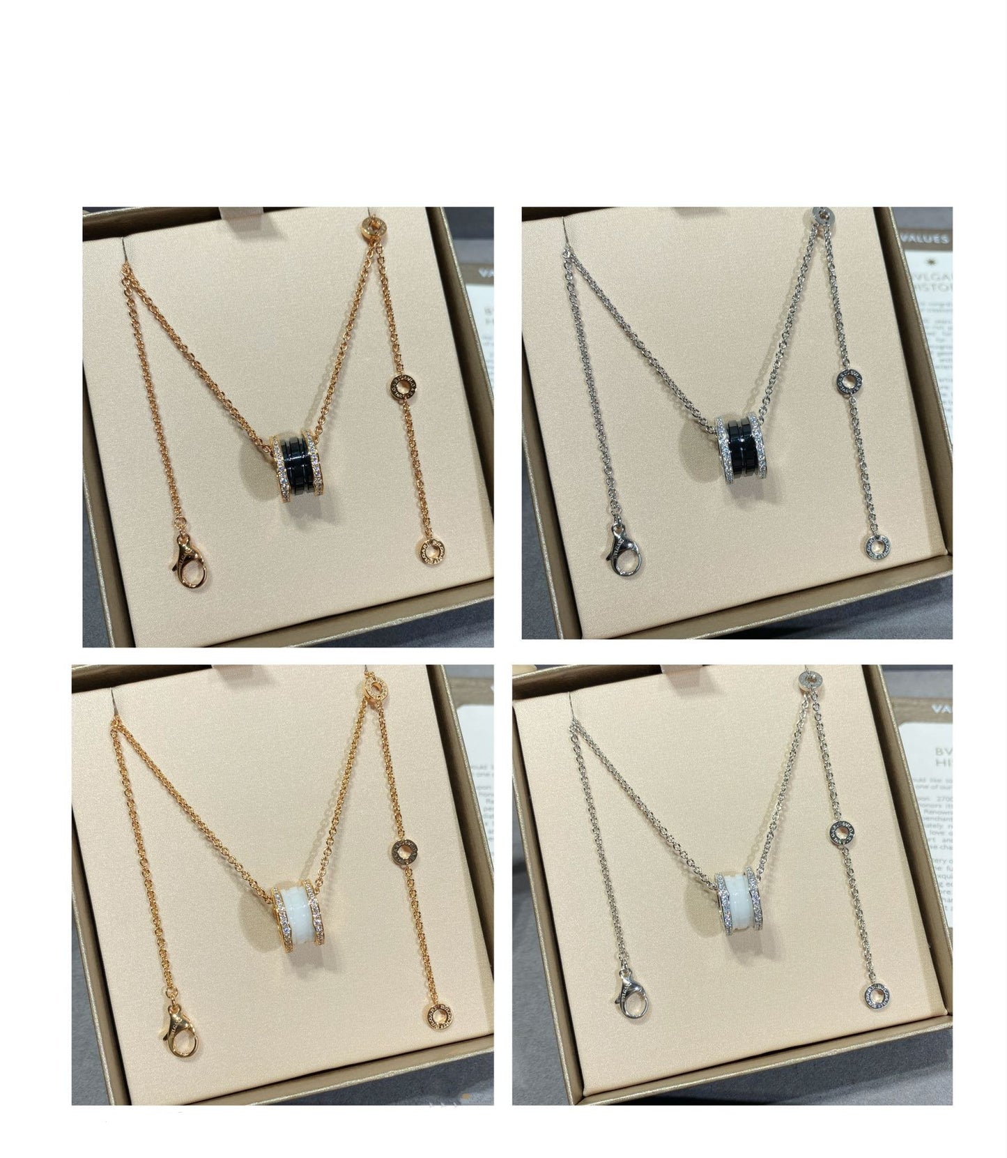 LUXEIFY ZERO 1 DIAMOND CERAMIC NECKLACE