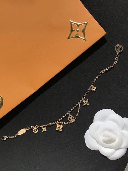 LUXEIFY BLOOMING PINK GOLD MOP BRACELET