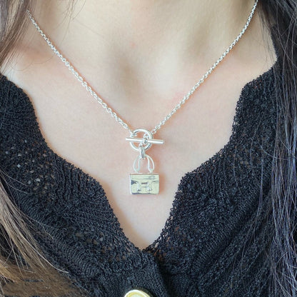 LUXEIFY CONSTANCE PEDANT SILVER NECKLACE