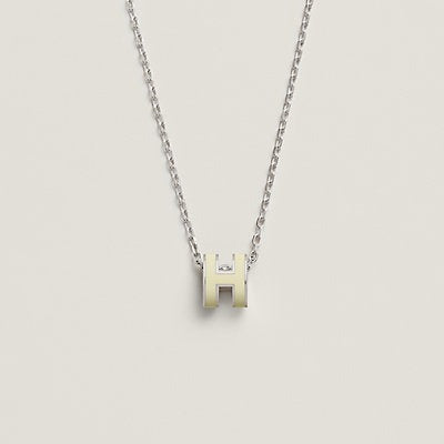 LUXEIFY HM CLIC YELLOW ENAMEL GOLD NECKLACE